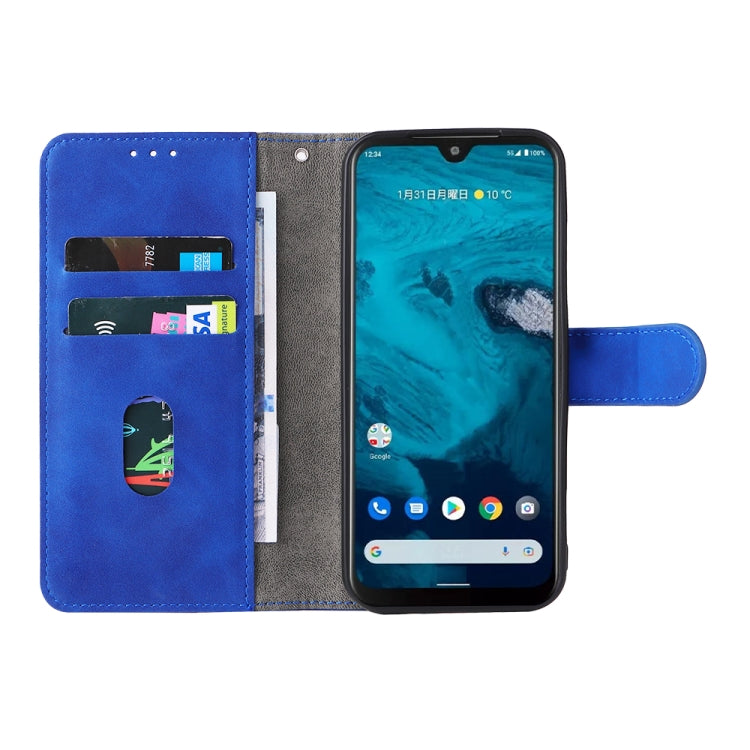 For Kyocera Android One S10 Skin Feel Magnetic Flip Leather Phone Case