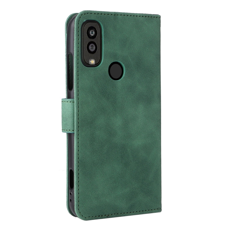 For Kyocera Android One S10 Skin Feel Magnetic Flip Leather Phone Case