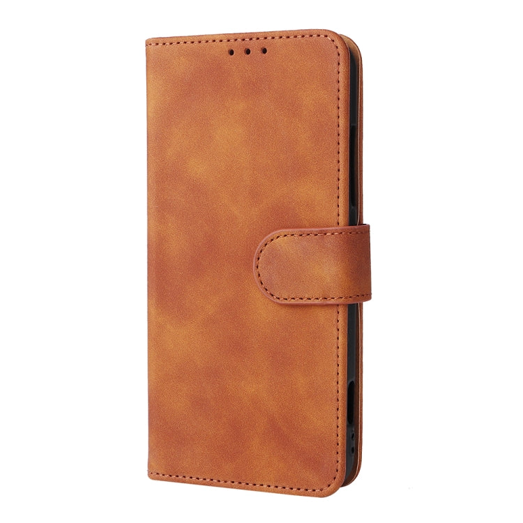 For Kyocera Android One S10 Skin Feel Magnetic Flip Leather Phone Case