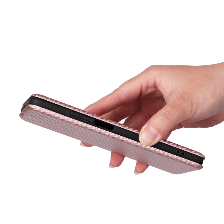 For Honor X7a Carbon Fiber Texture Flip Leather Phone Case