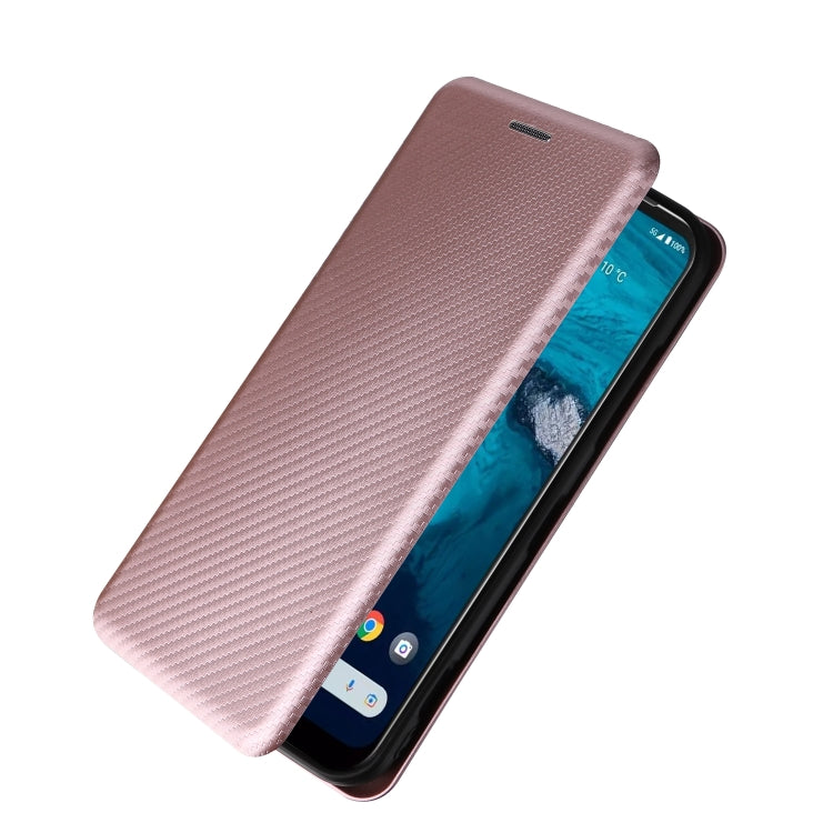 For Kyocera Android One S10 Carbon Fiber Texture Flip Leather Phone Case