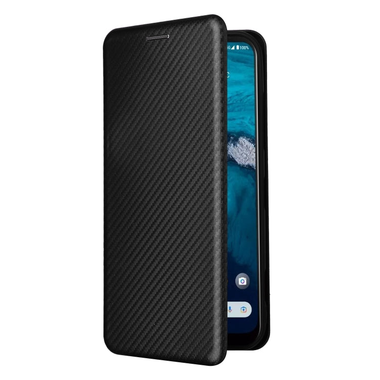 For Kyocera Android One S10 Carbon Fiber Texture Flip Leather Phone Case