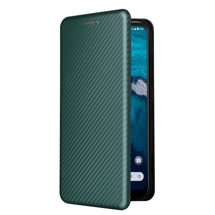 For Kyocera Android One S10 Carbon Fiber Texture Flip Leather Phone Case