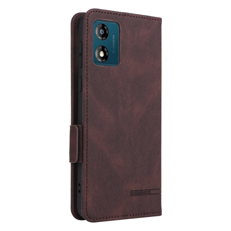 For Motorola Moto E13 4G Magnetic Clasp Flip Leather Phone Case