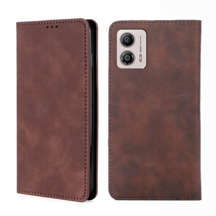 For Motorola Moto G53 5G/G13 4G/G23 4G Skin Feel Magnetic Horizontal Flip Leather Phone Case