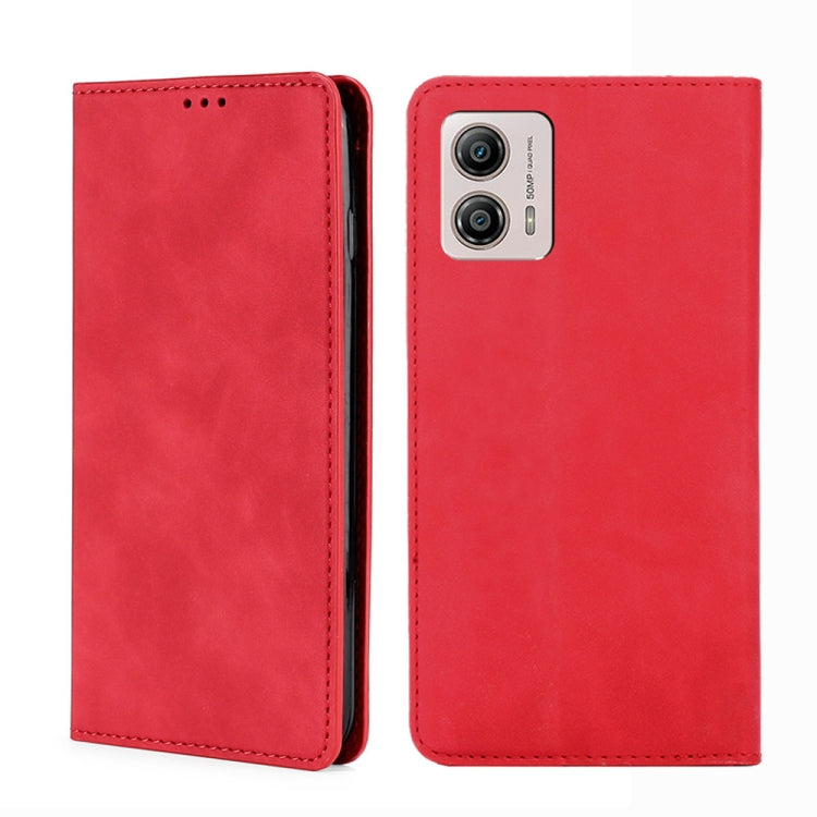 For Motorola Moto G53 5G/G13 4G/G23 4G Skin Feel Magnetic Horizontal Flip Leather Phone Case