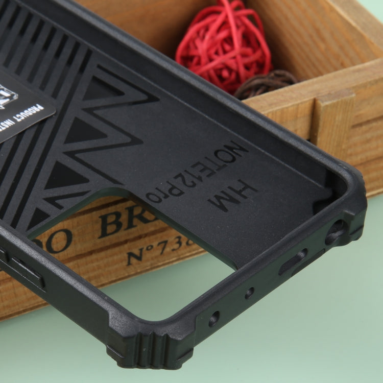 For Xiaomi Redmi Note 12 Pro 5G Shockproof TPU + PC Magnetic Phone Case with Holder