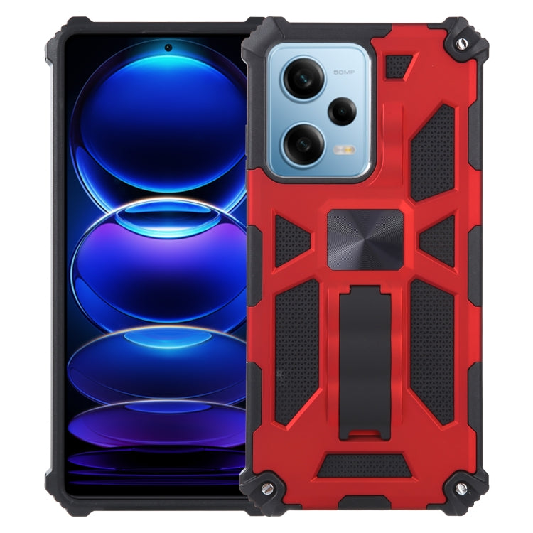 For Xiaomi Redmi Note 12 Pro 5G Shockproof TPU + PC Magnetic Phone Case with Holder