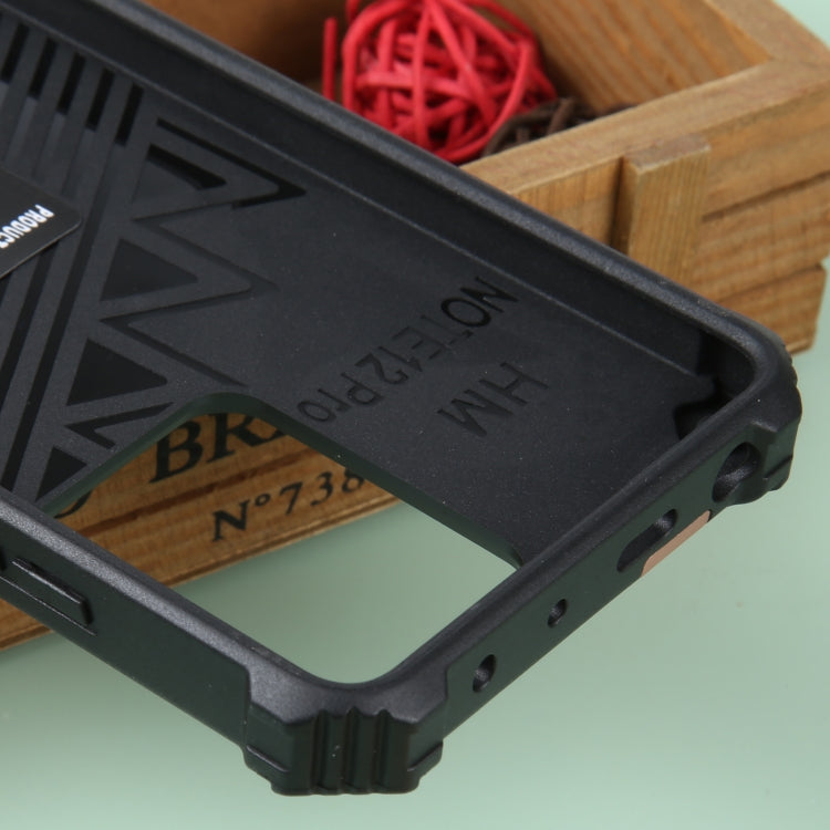 For Xiaomi Redmi Note 12 Pro 5G Shockproof TPU + PC Magnetic Phone Case with Holder