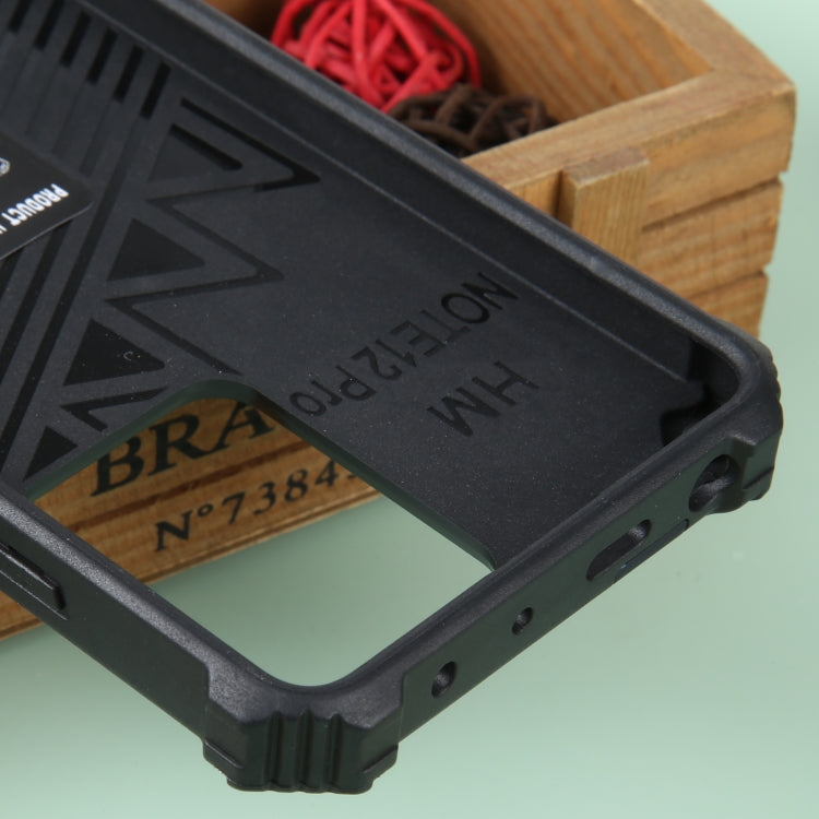 For Xiaomi Redmi Note 12 Pro 5G Shockproof TPU + PC Magnetic Phone Case with Holder