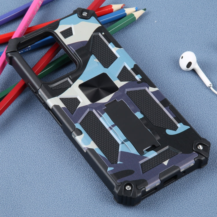 For Xiaomi Redmi Note 12 Camouflage Armor Kickstand TPU + PC Magnetic Phone Case