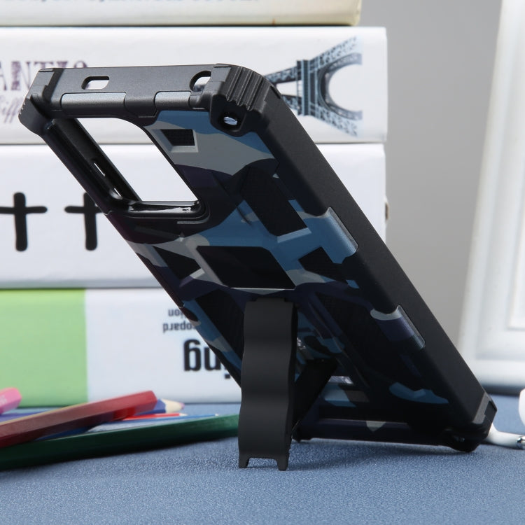 For Xiaomi Redmi Note 12 Camouflage Armor Kickstand TPU + PC Magnetic Phone Case