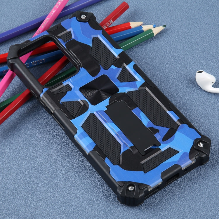 For Xiaomi Redmi Note 12 Camouflage Armor Kickstand TPU + PC Magnetic Phone Case