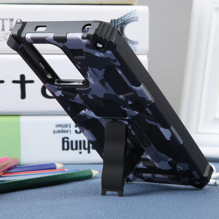 For Xiaomi Redmi Note 12 Camouflage Armor Kickstand TPU + PC Magnetic Phone Case