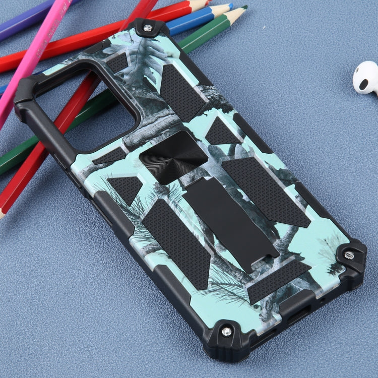 For Xiaomi Redmi Note 12 Camouflage Armor Kickstand TPU + PC Magnetic Phone Case