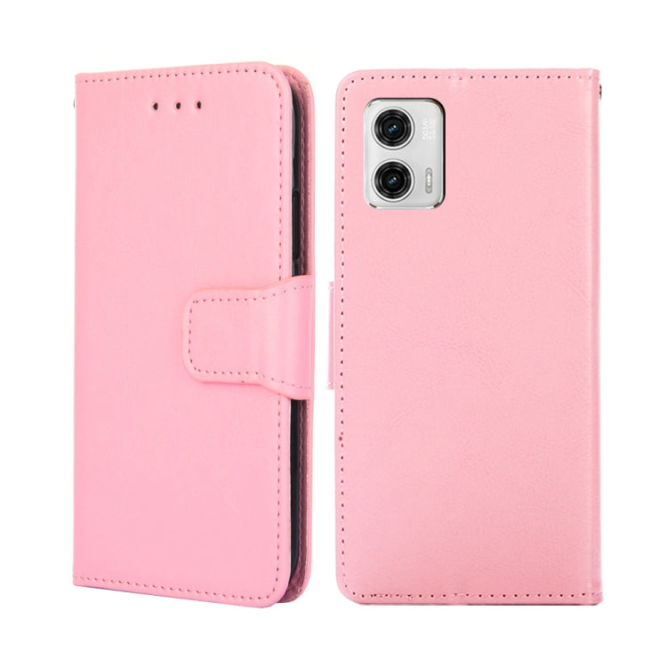 For Motorola Moto G73 5G Crystal Texture Leather Phone Case