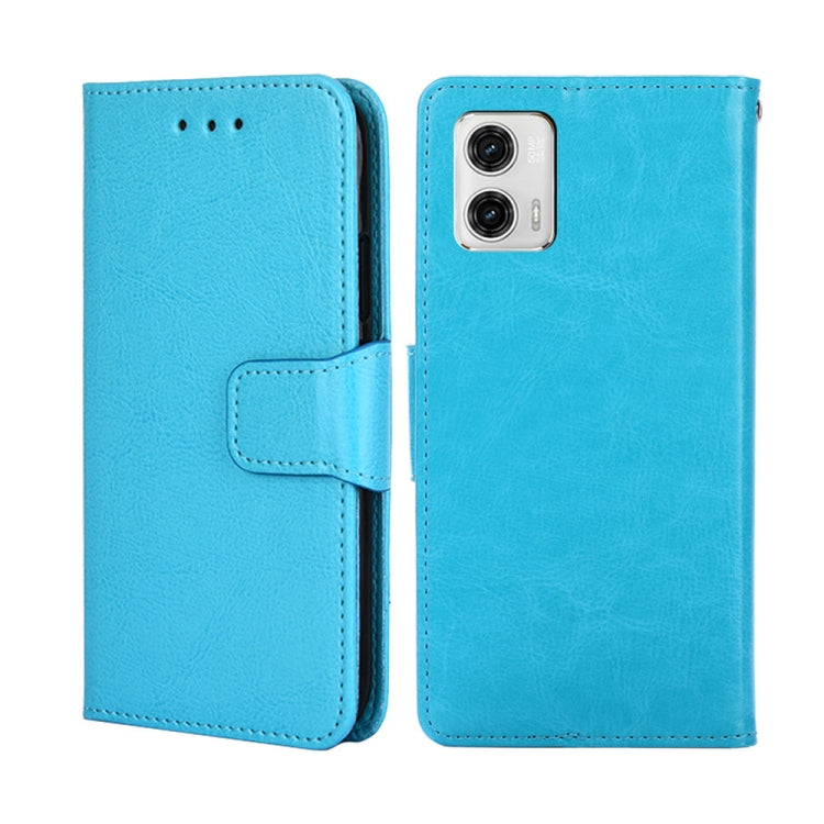 For Motorola Moto G73 5G Crystal Texture Leather Phone Case