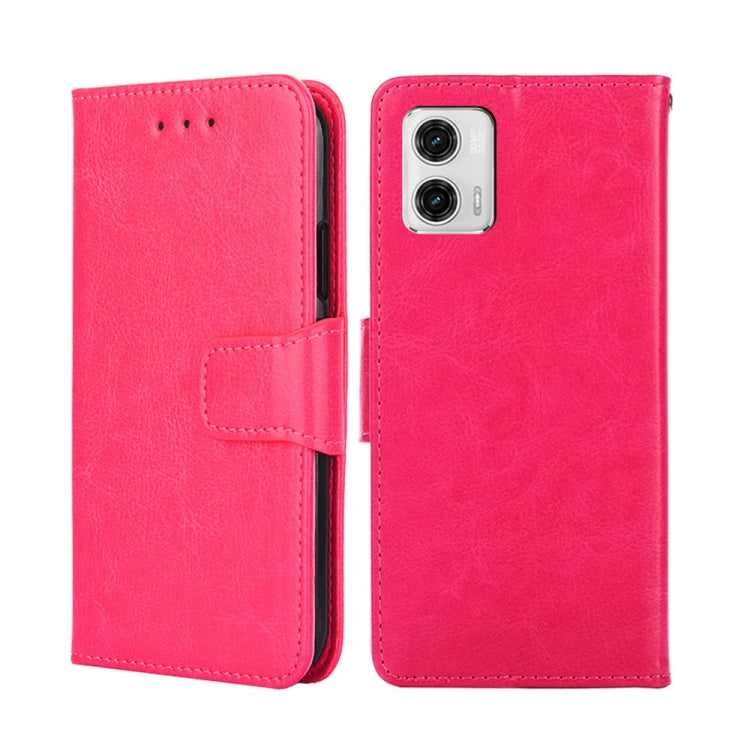 For Motorola Moto G73 5G Crystal Texture Leather Phone Case