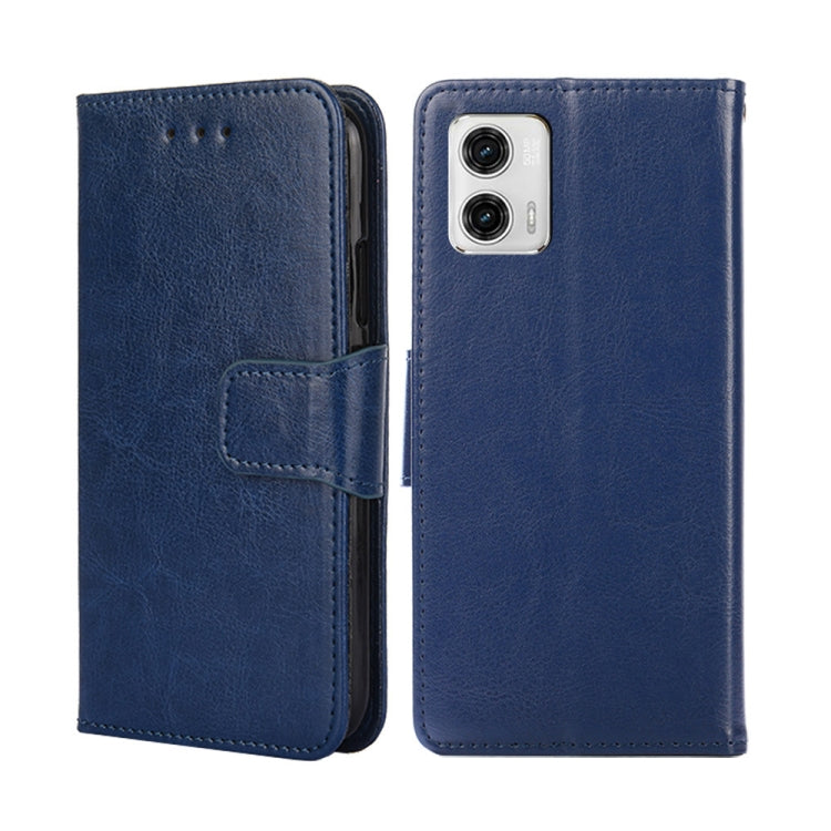 For Motorola Moto G73 5G Crystal Texture Leather Phone Case