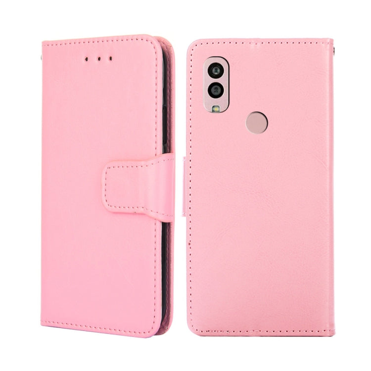 For Kyocera Android One S10 Crystal Texture Leather Phone Case