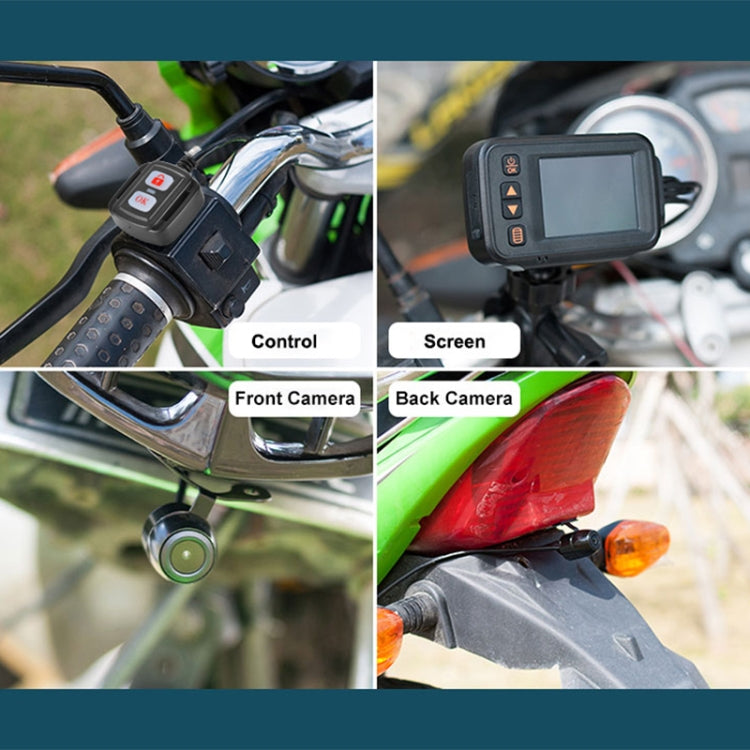 SE30 2.0 inch 1080P Waterproof HD Motorcycle DVR, Support TF Card / Cycling Video / Parking Monitoring
