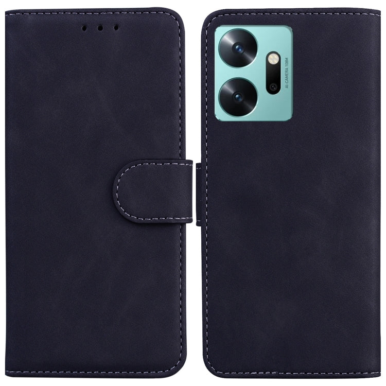 For Infinix Zero 20 / X6821 Skin Feel Pure Color Flip Leather Phone Case