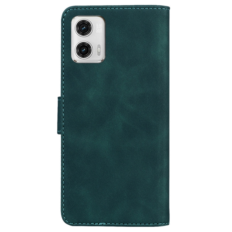 For Motorola Moto G73 Skin Feel Pure Color Flip Leather Phone Case