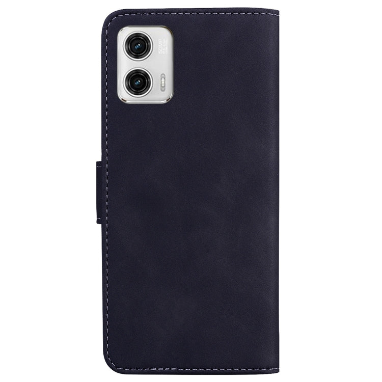 For Motorola Moto G73 Skin Feel Pure Color Flip Leather Phone Case