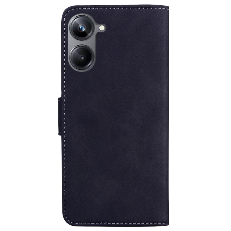 For Realme 10 Pro 5G Skin Feel Pure Color Flip Leather Phone Case