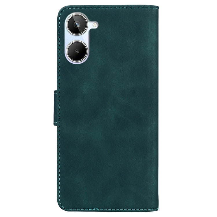 For Realme 10 4G Skin Feel Pure Color Flip Leather Phone Case