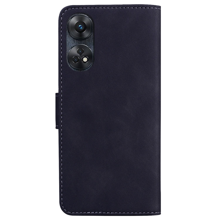 For OPPO Reno8 T 4G Skin Feel Pure Color Flip Leather Phone Case