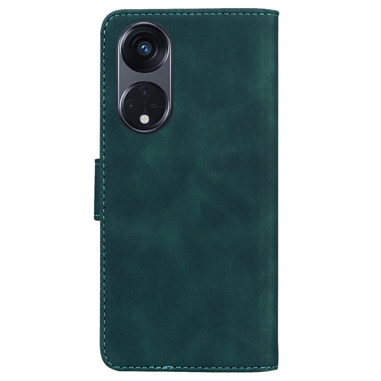For OPPO Reno8 T 5G / A1 Pro 5G Skin Feel Pure Color Flip Leather Phone Case