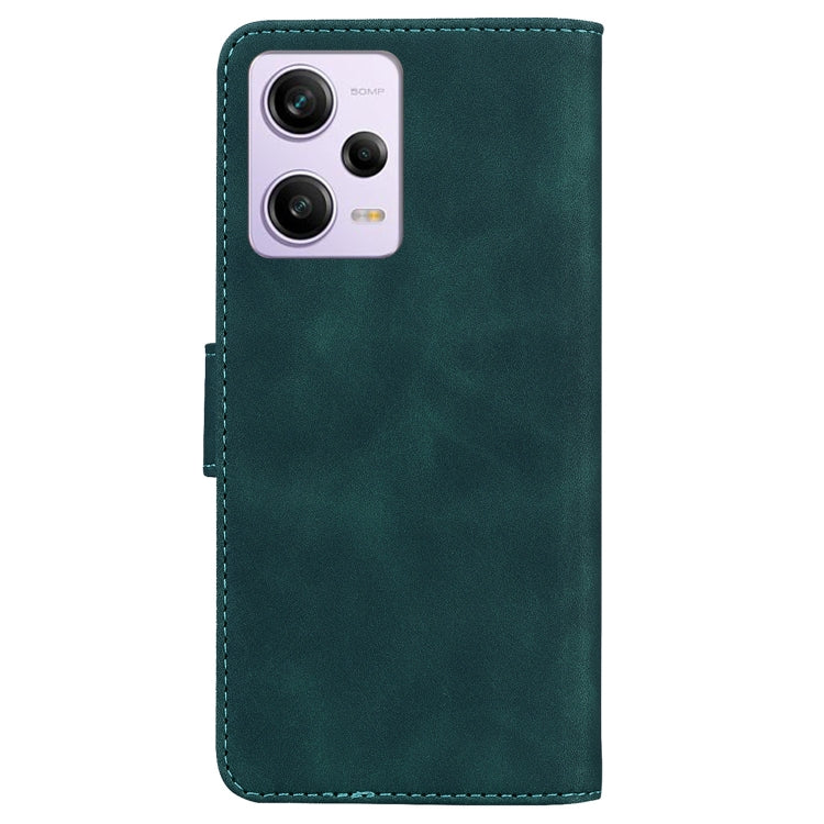 For Xiaomi Redmi Note 12 Pro 5G Skin Feel Pure Color Flip Leather Phone Case