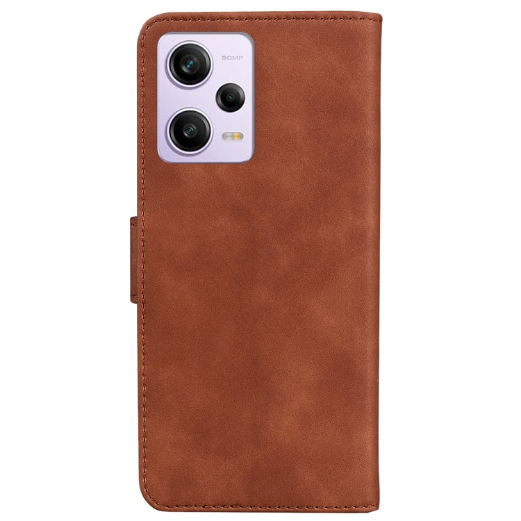 For Xiaomi Redmi Note 12 Pro 5G Skin Feel Pure Color Flip Leather Phone Case