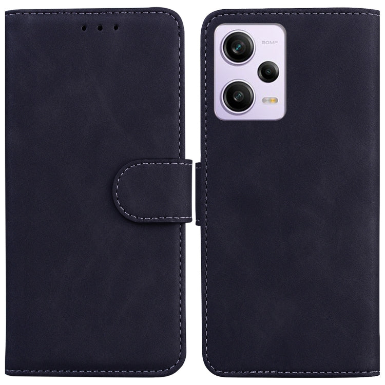 For Xiaomi Redmi Note 12 Pro 5G Skin Feel Pure Color Flip Leather Phone Case