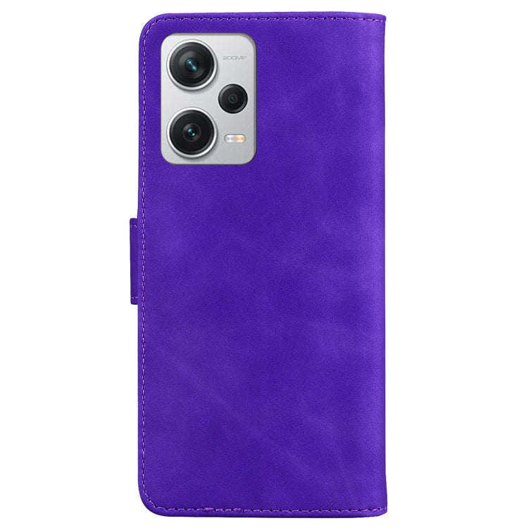 For Xiaomi Redmi Note 12 Pro+ Skin Feel Pure Color Flip Leather Phone Case