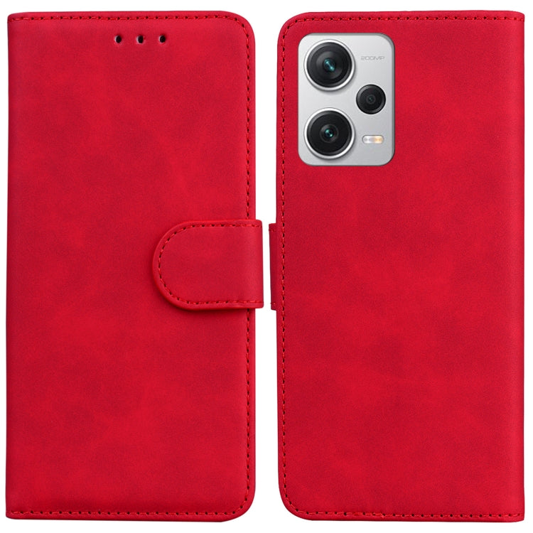 For Xiaomi Redmi Note 12 Pro+ Skin Feel Pure Color Flip Leather Phone Case