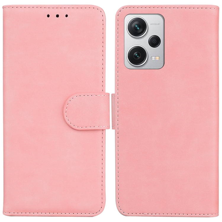 For Xiaomi Redmi Note 12 Pro+ Skin Feel Pure Color Flip Leather Phone Case