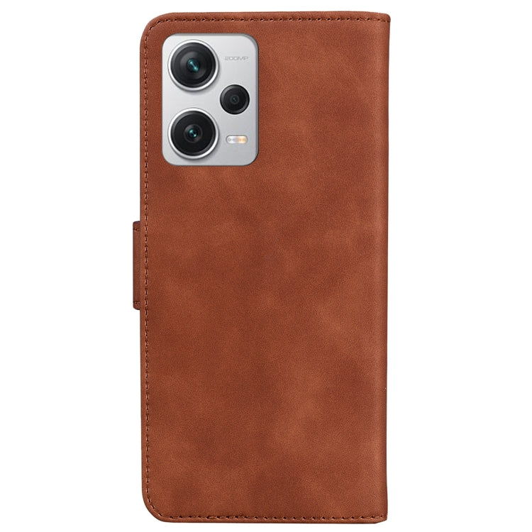 For Xiaomi Redmi Note 12 Pro+ Skin Feel Pure Color Flip Leather Phone Case