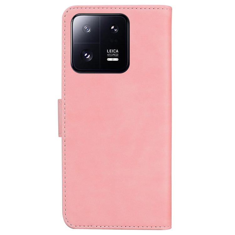 For Xiaomi 13 Pro 5G Skin Feel Pure Color Flip Leather Phone Case