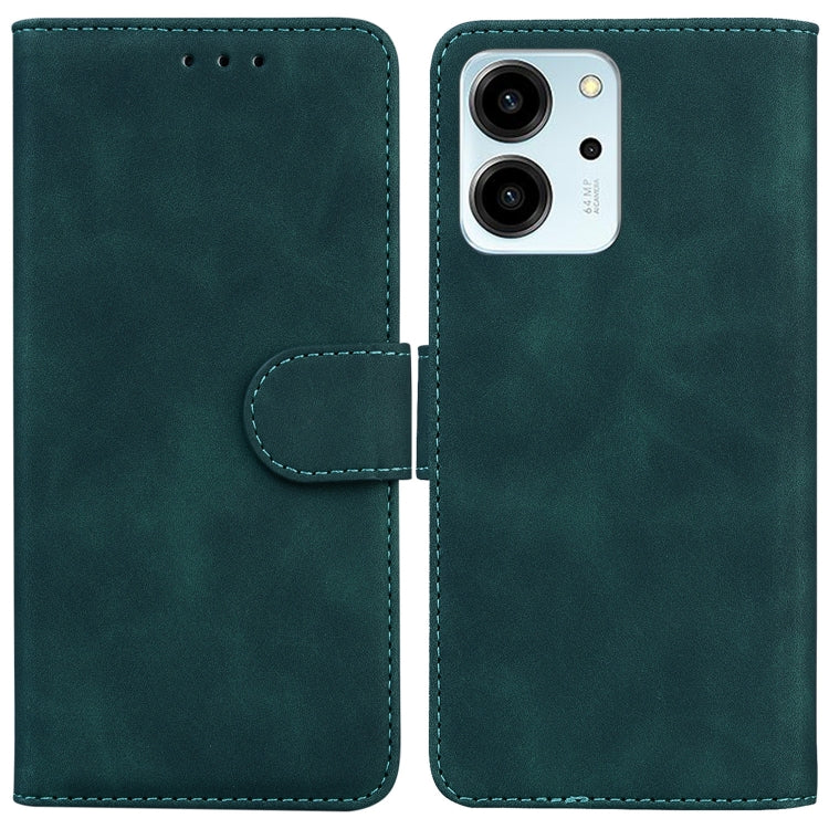 For Honor 80 SE Skin Feel Pure Color Flip Leather Phone Case