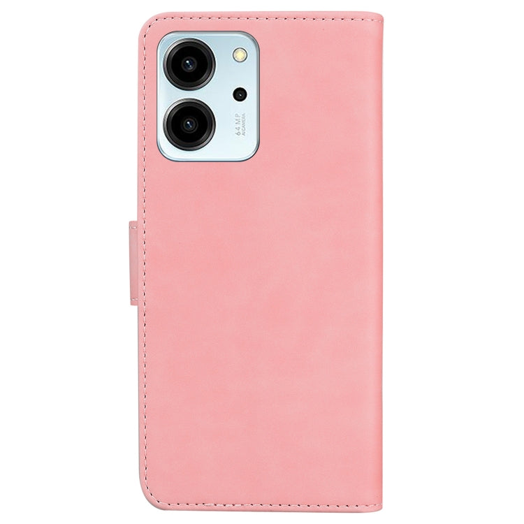 For Honor 80 SE Skin Feel Pure Color Flip Leather Phone Case