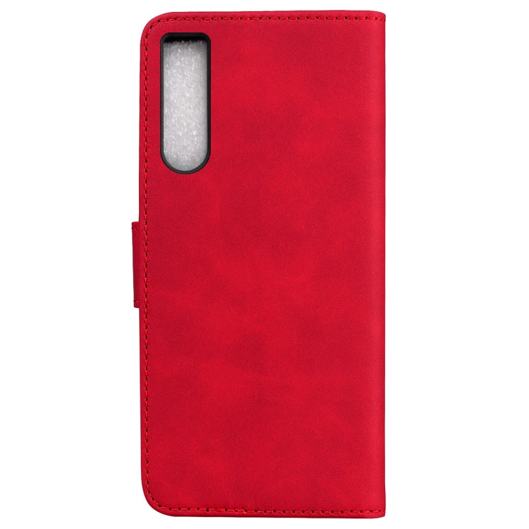 For Sony Xperia 10 IV 2023 Skin Feel Pure Color Flip Leather Phone Case