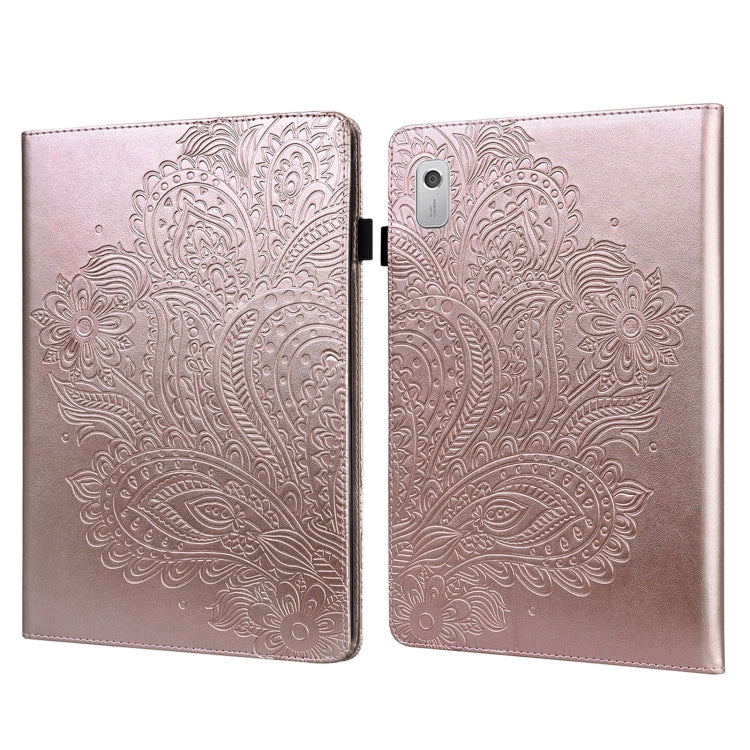 For Lenovo Tab M8 4th Gen TB-300FU Peacock Embossed Pattern Leather Tablet Case