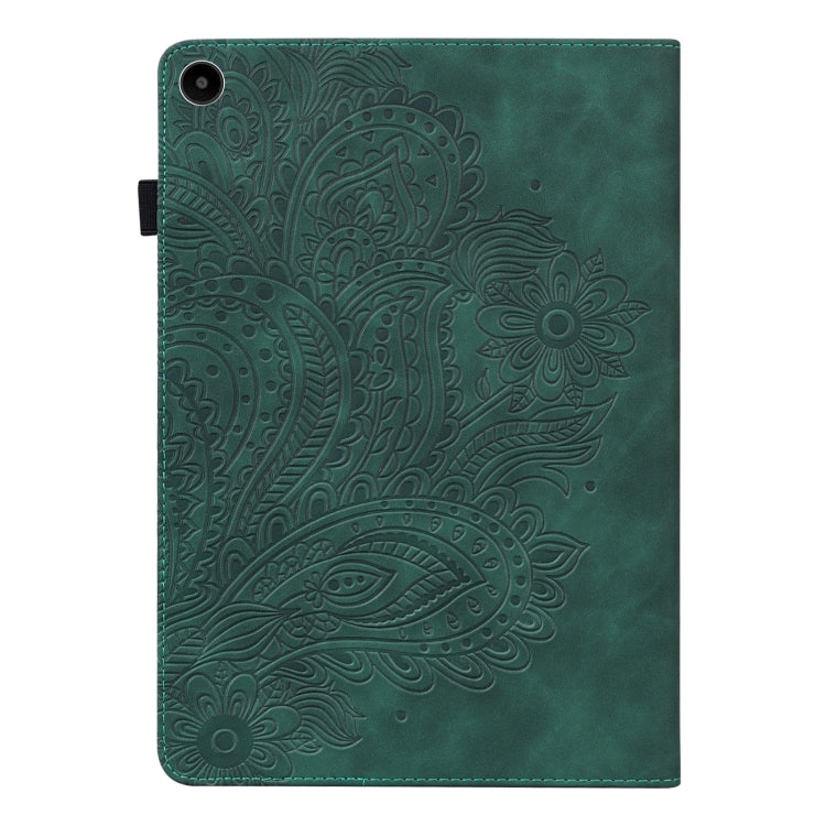 For Huawei MatePad SE 10.4 2022 Peacock Embossed Pattern Leather Tablet Case