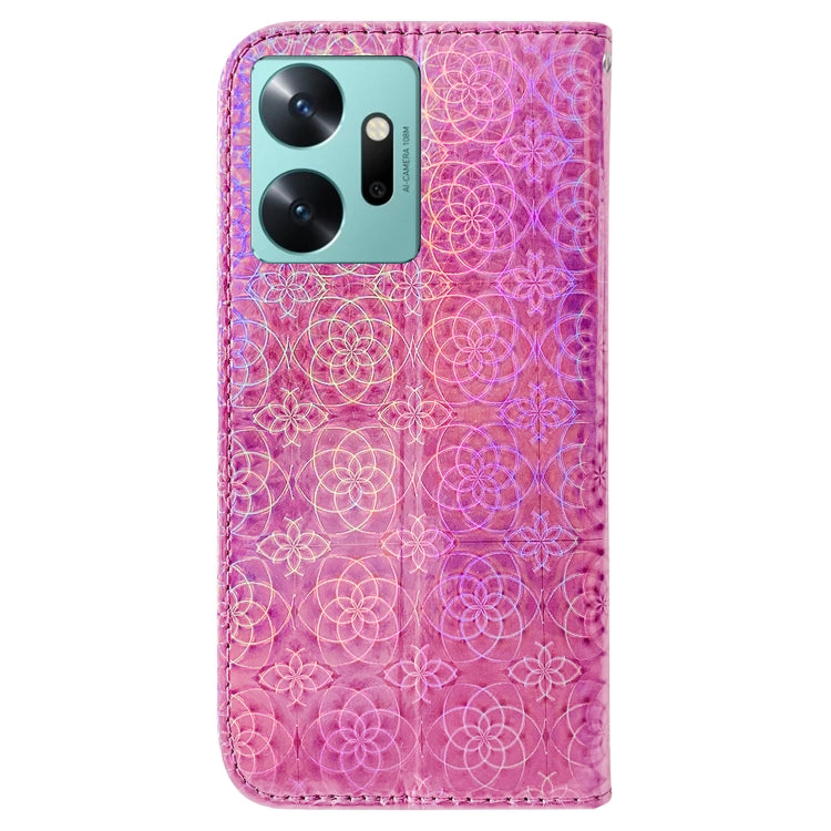 For Infinix Zero 20 / X6821 Colorful Magnetic Buckle Leather Phone Case