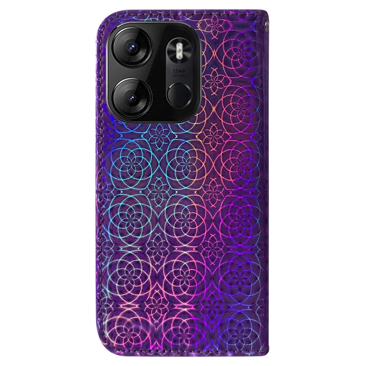 For Tecno Spark Go 2023 / Pop 7 Pro Colorful Magnetic Buckle Leather Phone Case