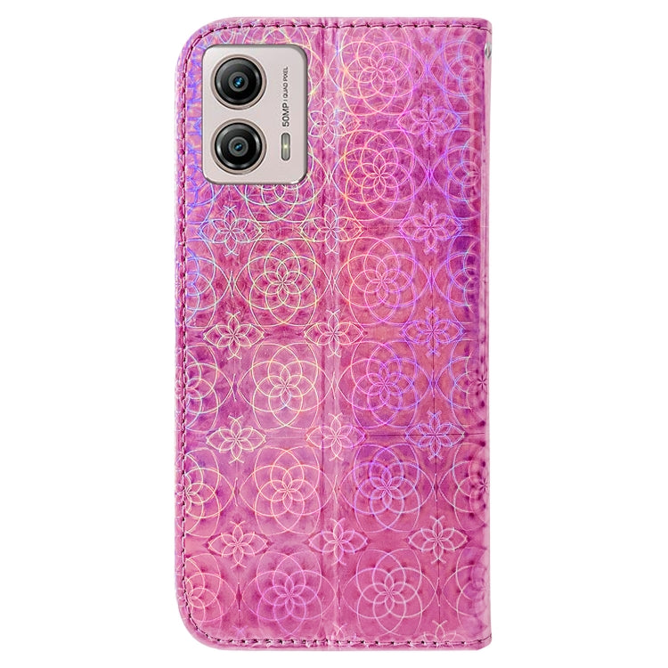 For Motorola Moto G13 / G23 / G53 Colorful Magnetic Buckle Leather Phone Case