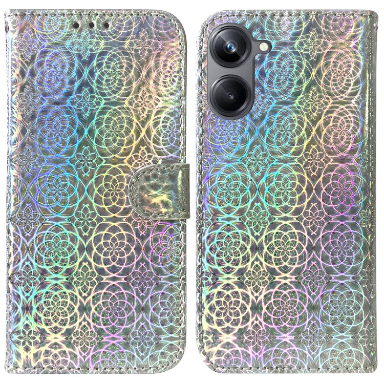 For Realme 10 Pro 5G Colorful Magnetic Buckle Leather Phone Case