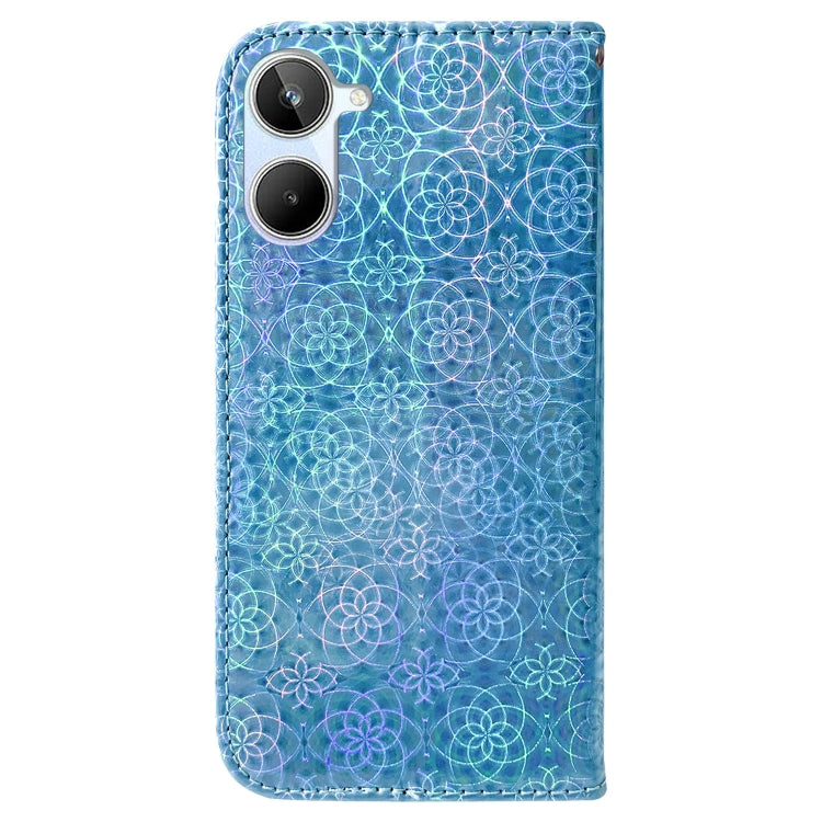 For Realme 10 4G Colorful Magnetic Buckle Leather Phone Case